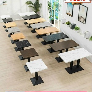 Muebles de <span class=keywords><strong>comedor</strong></span> portátiles modernos, <span class=keywords><strong>mesa</strong></span> comercial <span class=keywords><strong>cuadrada</strong></span> <span class=keywords><strong>pequeña</strong></span>, juego de sillas de <span class=keywords><strong>comedor</strong></span> rápidas para cafetería, cafetería, aperitivos, bares, restaurantes - Product Image 1
