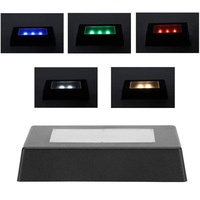 Manufacturer Wholesale K9 Blank Crystal Blocks Laser Engrave 3D Family Photo Frame With LED Base for XTool UV Machine