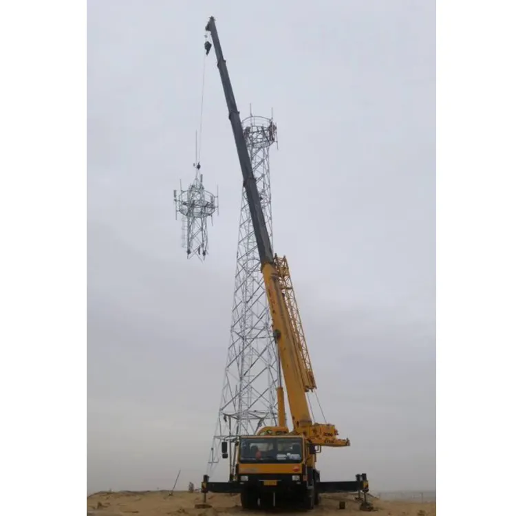 100 feet Galvanized Cell Phone GSM Antenna Mast 30 meter Tower 4 legged Self Support Angular Tower
