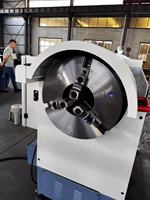 Tour à métaux manuel à double mandrin Q1325A pour filetage général, avec grand alésage de broche, vente directe usine