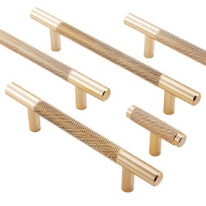 Modern T-Shaped Aluminium Alloy <b>Cabinet</b> Handles with Textured Grip Durable & Eco-Friendly for Kitchen and Furniture Drawer Use - Product Image 2