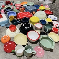 Qualité Grade B/C pas cher en gros céramique stock porcelaine vaisselle assiettes bols tasses prêts en stock vendre par tonne de stock