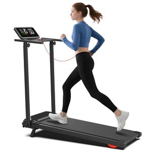 Bantalan berjalan portabel desain baru, Treadmill listrik bermotor di bawah meja mesin Treadmill uji denyut jantung - Product Image 1