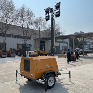 Vielseitiger Diesel-<span class=keywords><strong>Solar</strong></span>-betriebener 7m 9m Elektrischer & Manueller Teleskop-Weißlicht-LED-Lichtmast Kostengünstiger 1000 Watt Lichtturm-Fahrzeug - Product Image 4