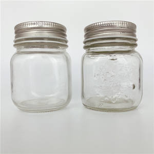 Barattolo in Vetro Quadrato da 150ml 5oz per Dessert, Marmellata, Alimenti, con Tappo in Metallo per Conservare Cibo per Bambini, Torte, Latte, Biscotti - Product Image 3