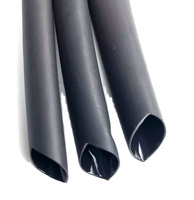 Tube thermorétractable noir à double paroi 3:1, gaine thermorétractable pour câbles