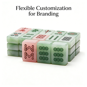 Juego de Mahjong de Lujo Marca Mahjong, Monograma Personalizado, Moderno, Fichas de Mahjong Americanas para <span class=keywords><strong>Mujer</strong></span>, Regalo - Product Image 1