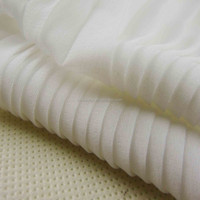 Crinkle polyester composé mousseline de soie 100% polyester recyclé crêpe 75D mousseline de soie pour robe