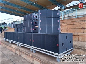 T.i pro אודיו מקצועי תיבת רמקול חיצוני כפול 10 אינץ 'דו-כיווני גדול מערכת קול dj - Product Image 5