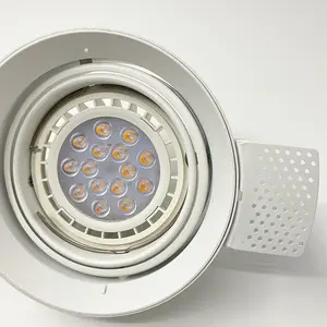 Trimless led downlight çözüm modern downlight 24 ayarlanabilir beyaz renk led downlight 50w LED spot ışık