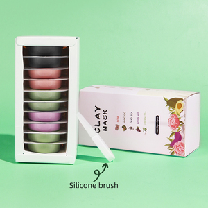Kit de <span class=keywords><strong>mascarilla</strong></span> de <span class=keywords><strong>arcilla</strong></span> orgánica con Etiqueta Privada, máscara <span class=keywords><strong>Facial</strong></span> de <span class=keywords><strong>arcilla</strong></span> <span class=keywords><strong>para</strong></span> el acné, té <span class=keywords><strong>verde</strong></span>, rosa, venta al por mayor - Product Image 2