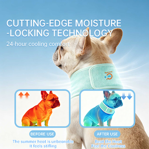 Collier Rafraîchissant pour Chien Tendance Anti-Chaleur Bandana Glacé Personnalisable Écharpe et Collier Rafraîchissants pour Animaux de Compagnie Couvre-Cou Rafraîchissant pour Chien en Extérieur - Product Image 3