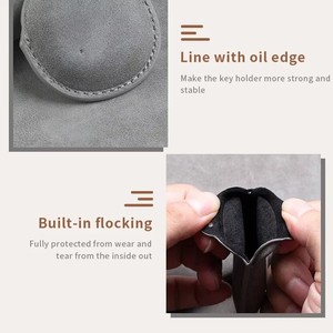 Custodia Protettiva in Pelle per Chiave Auto JAC JS2 S2 S3 S5 S7 T40 T50 <span class=keywords><strong>Sei</strong></span> 3 A5 R3 Refine Flip a 2 Pulsanti con Portachiavi - Product Image 4