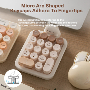 Ergonomic Portable Plastic USB 3.0 Numeric Keypad Plug and Play <b>Wireless</b> Detachable <b>Mini</b> Number <b>Keyboard</b> for Bank School Mall - Product Image 5