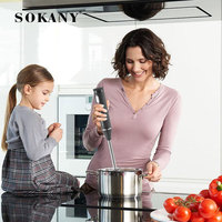 Sokany 1713-4 Mixeur plongeant 4 en 1 Nouveau design Vitesses variées Multifonctionnel en acier inoxydable Mixeur portable à main