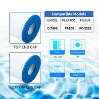 Venta caliente PA106 Spa & Pool Cartucho de filtro Herramienta y accesorio de repuesto para piscina