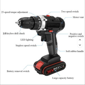 Taladro Inalámbrico de Grado Industrial de 21V con Motor sin Escobillas, Velocidad Variable, Portabrocas sin Llave, Batería de Litio de Alta Potencia - Personalizable OEM PL- - Product Image 6