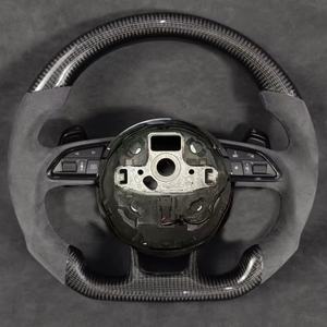 Volant en Fiber de carbone de haute qualité pour <span class=keywords><strong>Audi</strong></span> A3 A4 A5 A6 A7 Q3 <span class=keywords><strong>Q4</strong></span> Q5 Q7 RS3 RS4 RS5 RS6 RS7 S3 S4 S5 Volant de voiture - Product Image 6