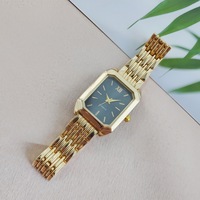 Nuevo Reloj de Pulsera de Cuarzo Rectangular Minimalista y Elegante para Mujer, con Correa de Aleación Ligera de Lujo, Éxito de Ventas en el Extranjero