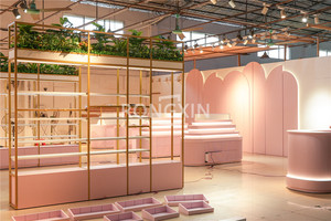Estante Flotante de Madera para Exhibición de Maquillaje y Cosméticos, Vitrina de Pared para Tiendas de Belleza - Product Image 5