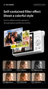 ค้นหา Sourcingark กล้องดิจิตอล 4K ขนาด 2.8 นิ้ว แบตเตอรี่ 800mAh ซูมออปติคอล 16 เท่า สำหรับผู้ใหญ่และนักเรียน ราคาถูก รุ่น M08 - Product Image 4