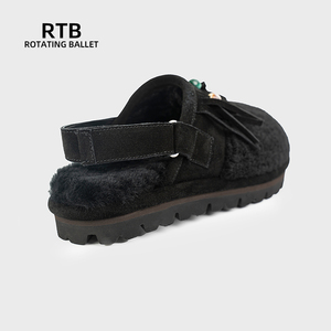 Phụ Nữ Chính Hãng Da Cừu Một Mảnh Bất Lông Lót Cho Phong Cách Thời Trang Thoải Mái Cho Không Trượt Bền Duy Nhất Ấm Mùa Đông Giày - Product Image 3