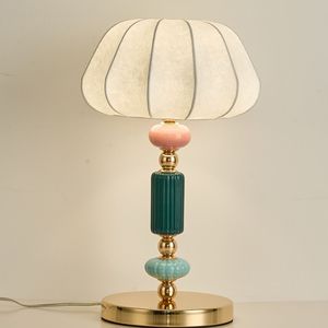 Modern Minimalist Ceramic Table <b>Lamp</b> <b>Led</b> <b>Light</b> Source E27 Switch Control Home Bedroom Decor Luxury Ambient Lighting - Product Image 5
