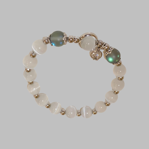 Bracelet en cristal opale bleu mer trésor clair de lune Bracelet élastique léger de luxe pour filles femmes bijoux accessoires - Product Image 4