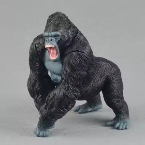 Maßgefertigte Große Tier- und Überlebensgroße Gorilla-Skulptur für den Außenbereich aus Kunstharz und Fiberglas von Fiber Sculpture - Product Image 5