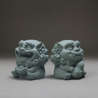 Statue de Lion Chinois Feng Shui en Résine, Figurine du Dieu du Vent Porte-Bonheur, Décoration de Bureau et de Maison, Cadeau Porte-Bonheur, Objet de Collection – Vente en Gros