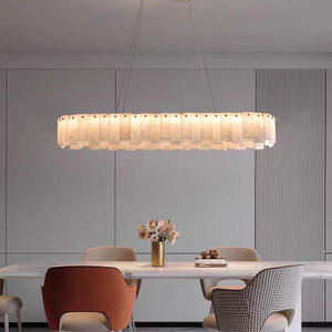 Lustre suspendu moderne en tissu, forme tambour, hauteur réglable, LED 2700K blanc chaud, douille E27 pour salle à manger - Product Image 2