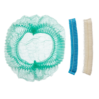 Bonnets ronds jetables colorés à double élastique en non-tissé PP, anti-poussière, pour salle blanche, tailles 18"-21", marque SJC