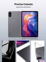Sıcak siyah temizle şeffaf yumuşak TPU Tablet kılıfı Xiaomi Redmi için ped 2 11 inç 2025 darbeye vaka koruma Tablet kapak