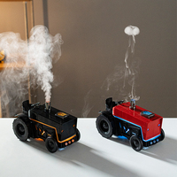 Humidificador de Aire de Escritorio con Diseño de Tractor, Reproductor de Música Bluetooth, Difusor de Aroma con Efecto de Niebla de Medusa, para Relajación en el Hogar