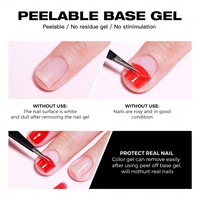 JTING Nouvelle Arrivée Base Coat Gel Peelable Vernis à Ongles Haute Qualité Longue Durée Gel Base Peel-Off Sans HEMA Sans TPO OEM