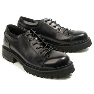 Genuine Leather <b>Men</b> Square Toe Lace-Up Business Classic Luxury High Quality Lightweight Breathable Anti-Slip Patchwork <b>Dress</b> - Product Image 4