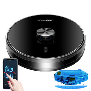 Robot Aspirador LDS con Navegación Láser, 3200mAh, 140min de Autonomía, Sensor de Mapeo, Control Electrónico por Aplicación, Compatible con Alexa, para Pisos Duros - Product Image 1