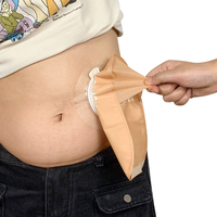 Sacs de stomie adhésifs opaques médicaux en deux pièces pour les soins d'iléostomie/colostomie/stomie Couleur de peau de classe I certifiée CE