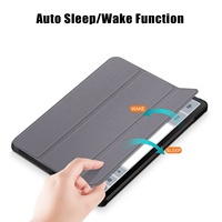 Étui pour tablette en cuir magnétique mince et portable NET-CASE Trifold Stand pour Tab S9/S9 FE, plusieurs couleurs