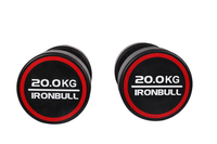 Dumbbell Besi Iron Bull, Dumbbell Tahan Lama, Dumbbell Poliuretan Kustom