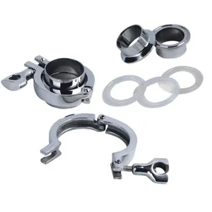 Stainless Steel Ss Ss304 304 Ss316 316 1 2 3 4 6 12 Inch Weld Sanitary Joint Tube Pipe Fitting Tc Triclamp Tri Clamp Ferrule