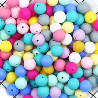 Perles rondes en acrylique mat givré Cheng Shi pour la fabrication de chaînes de téléphone et bracelets DIY, modèle 228