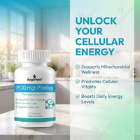 OEM AegleWell Pure PQQ Capsules Végétaliennes Formule Fibres Végétales Optimise la Fonction Mitochondriale Stimule l'Énergie Cellulaire Quotidienne Durable