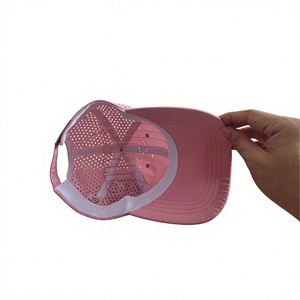 Casquette de baseball unisexe de haute qualité, 100% polyester, perforée, découpée au laser, sportive, décontractée, séchage rapide - Product Image 4