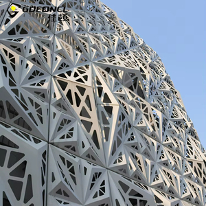 Hiện Đại Hợp Kim Nhôm Mặt Tiền Tường Bảng Điều Chỉnh Laser Cắt 3D Thiết Kế Chống Cháy Chống Ăn Mòn Kiến Trúc Trang Trí Cho Trung Tâm Biệt Thự - Product Image 2