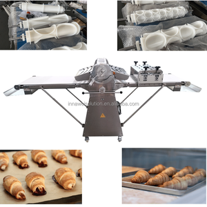 Laminoir à pâte électrique avec accessoire de découpe pour la production de <span class=keywords><strong>pain</strong></span> <span class=keywords><strong>au</strong></span> <span class=keywords><strong>chocolat</strong></span>, croissants et pâtisseries françaises - Product Image 4