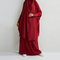 Robe Modeste Grande Taille pour Femme, Vente en Gros, Djellaba, Tenue Islamique pour l'Aïd et le Ramadan, Robe Unie pour Femme