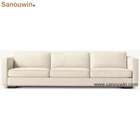 Ensemble de canapés modulaires modernes en tissu, canapé sectionnel rembourré avec fauteuil et ottoman pour salon, mobilier de hall d'hôtel