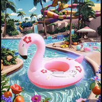 Bouée gonflable en PVC en forme de requin pour enfants, siège flottant à chevaucher pour tout-petits, idéale pour la plage en été