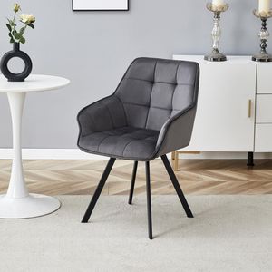 Bắc Âu nhung ăn uống ghế khách sạn hiện đại sang trọng vải PU da nhà hàng nhà ăn uống ghế - Product Image 2